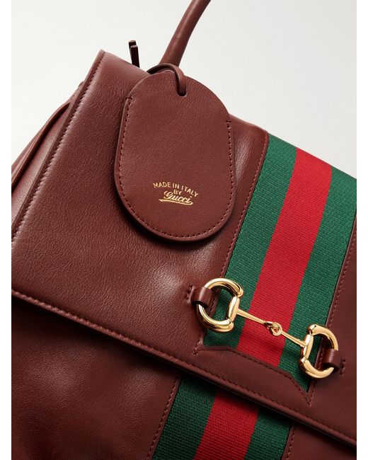 Gucci Red Paparazzo Medium Leather Shoulder Bag