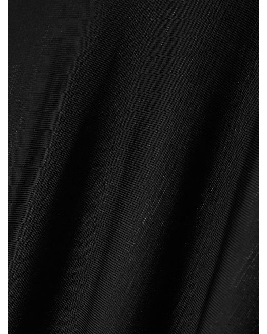 Acne Black Ruched Stretch-Jersey Maxi Dress