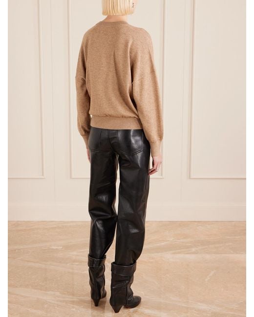 Isabel Marant Natural Marisans Intarsia Cotton And Wool-Blend Sweater