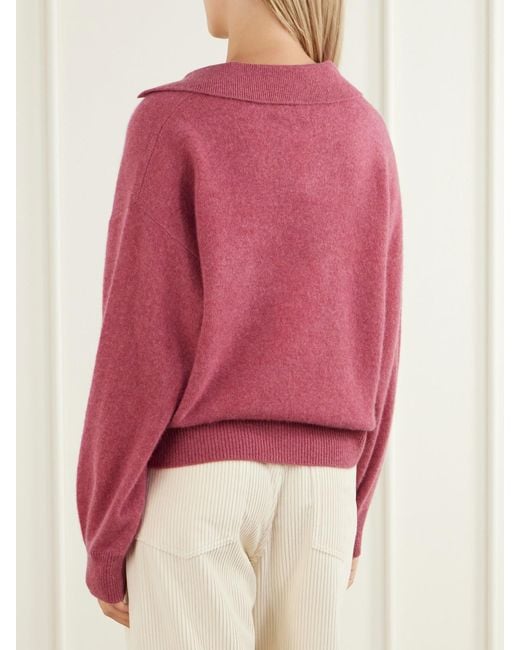 LeKasha Red Jacksob Cashmere Sweater