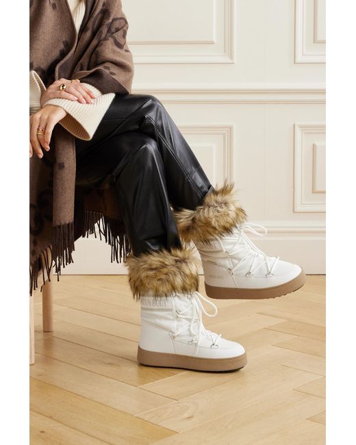 Faux leather snow boots cheap