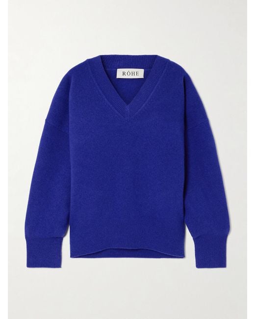 Rohe Blue Wool-Blend Sweater