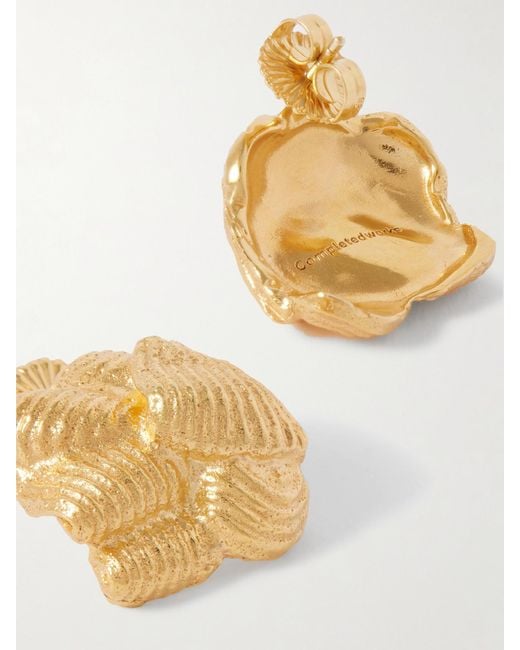 Completedworks White Plated Earrings