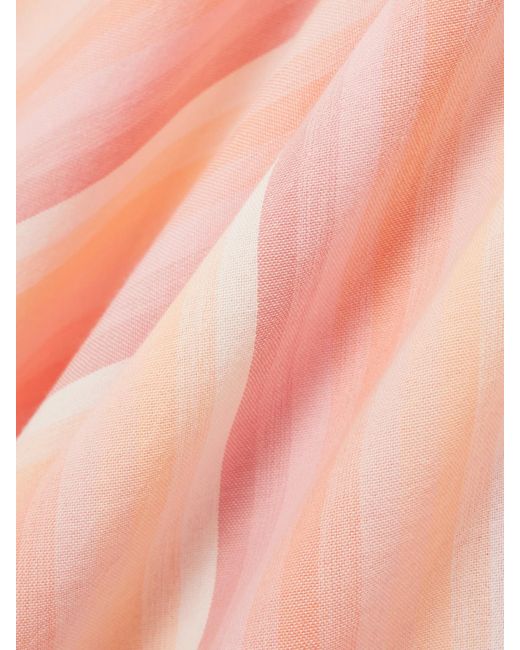 Marrakshi Life Pink Striped Dégradé Cotton Maxi Dress