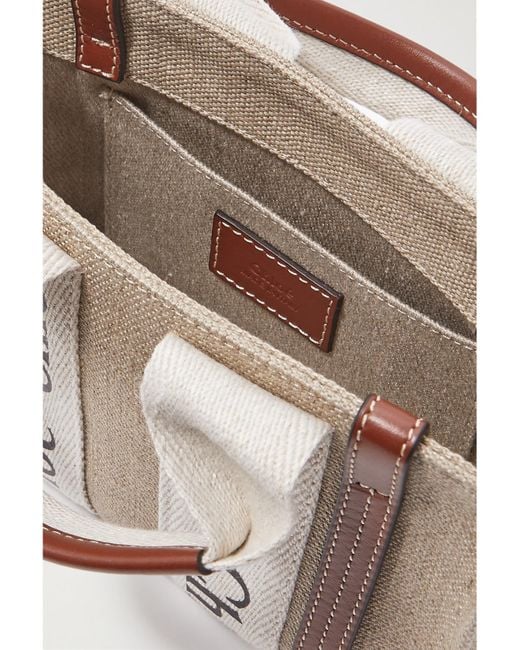 Chloé Natural Mini Woody Tote Bag