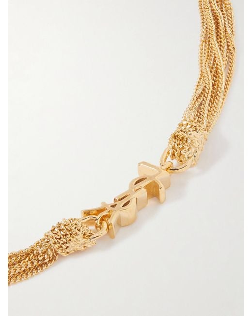 Saint Laurent Natural Tone Bracelet