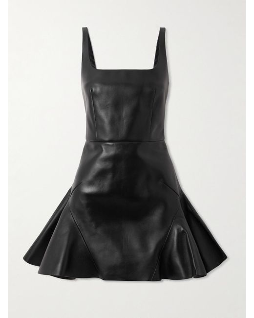 net a porter leather dress Bottega Veneta Tasseled Leather Maxi Dress - Women - Mint Dresses