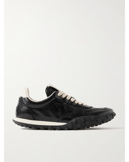 Jil Sander Black Leather Sneakers