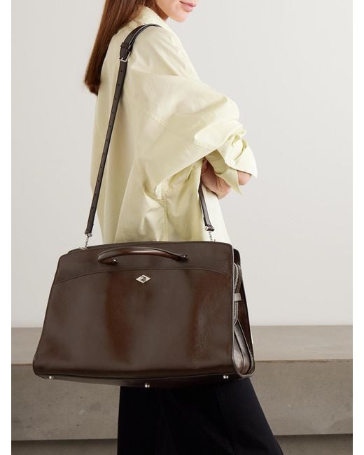 Metier Brown Private Eye Large Leather Tote