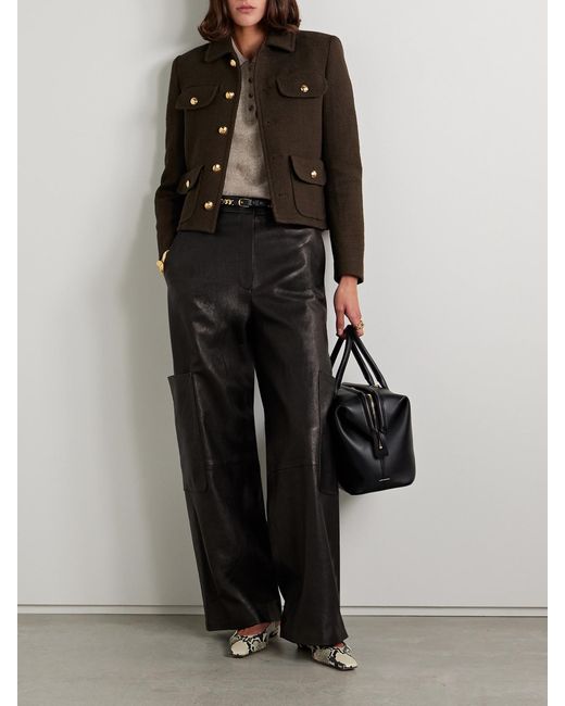 Nili Lotan Black Paola Cotton-Blend Tweed Jacket