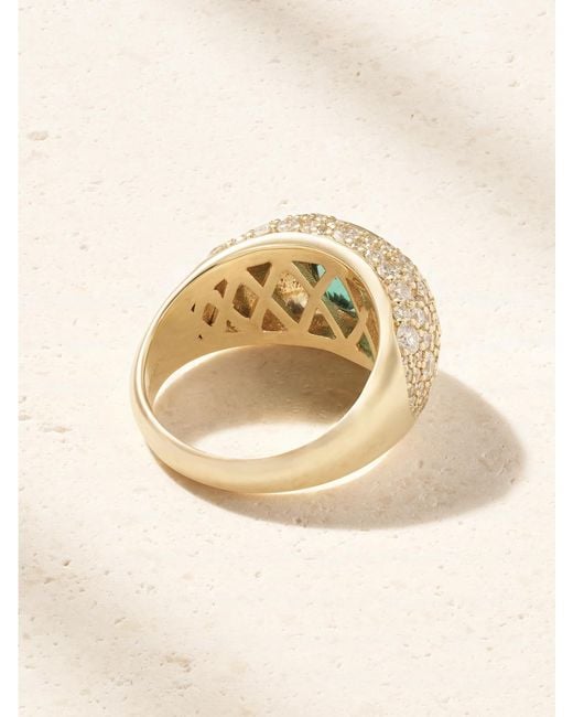 Marlo Laz Blue La Salina 14-Karat, Indicolite And Diamond Ring