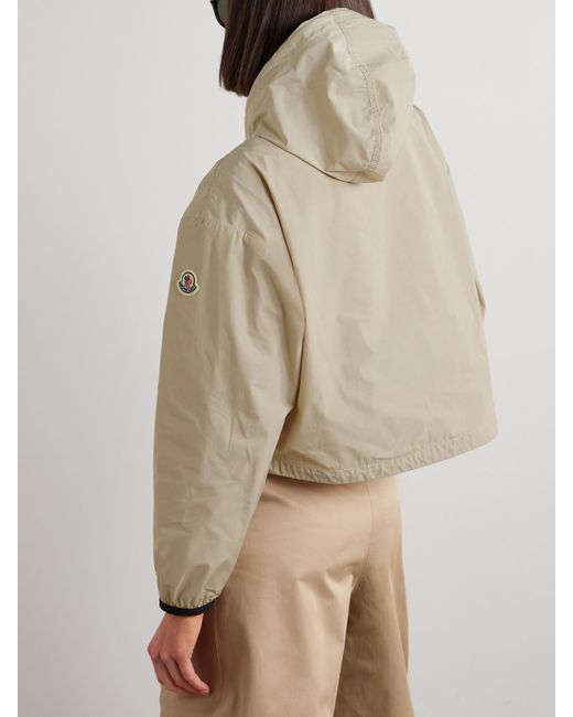 Moncler Natural Leda Jacke Aus Beschichteter Popeline