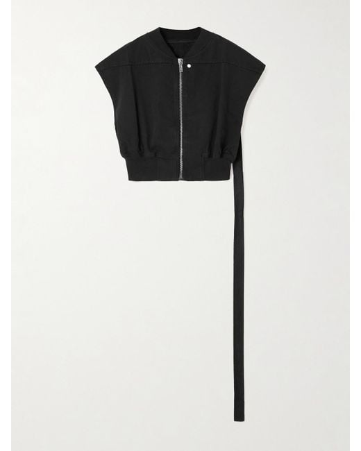 Rick Owens Black Babel Tatlin Cotton Bomber Jacket