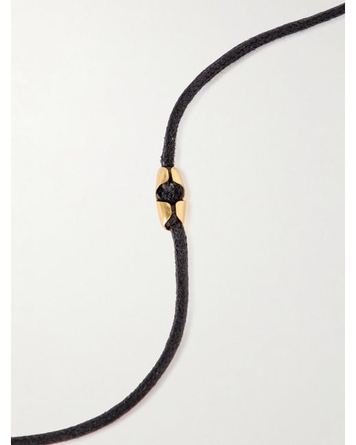 YSSO Metallic The Birth Of Venus-Plated And Cord Necklace