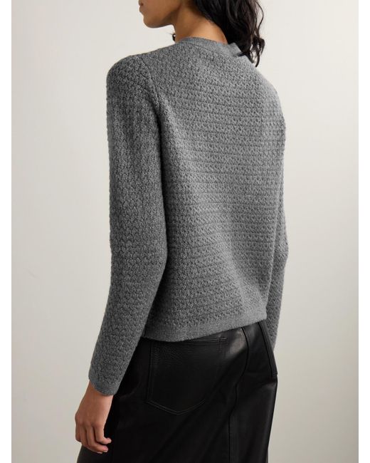 arch4 Gray Tulip Cardigan Aus Gehäkeltem Kaschmir