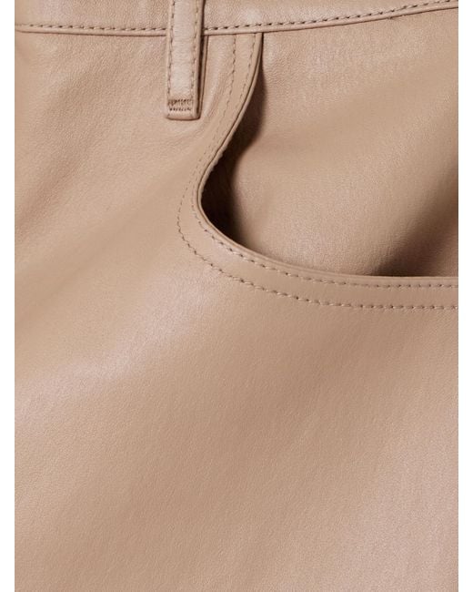 Joseph Natural Duke Verkürzte Hose Mit Geradem Bein Aus Leder