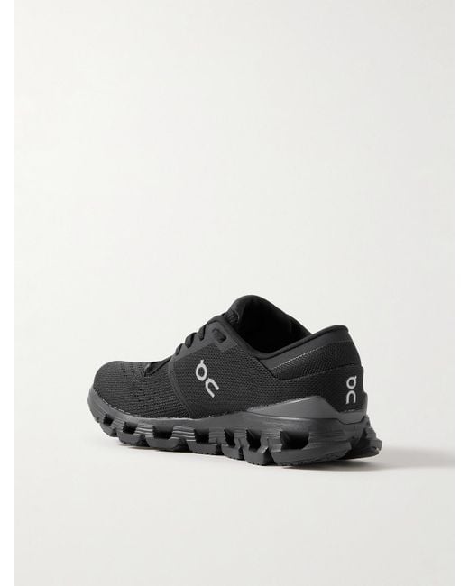 On Shoes Black Cloud X 4 Sneakers Aus Recyceltem Mesh