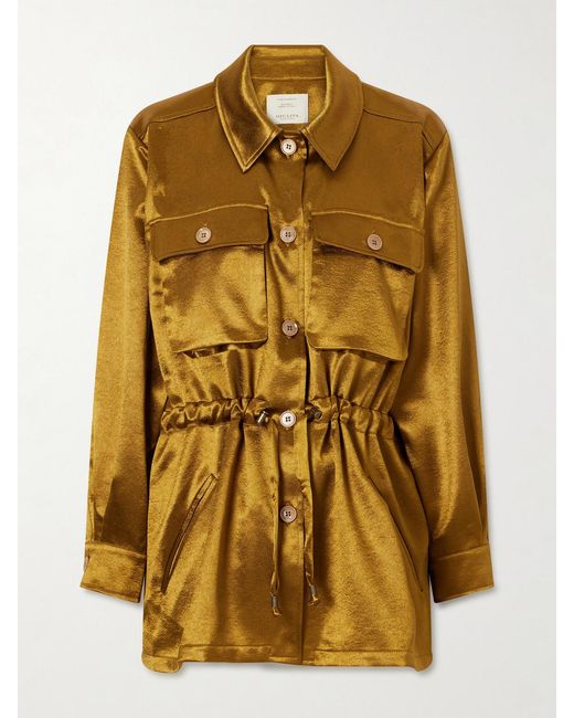 Giuliva Heritage Metallic Tessa Drawstring Satin Jacket