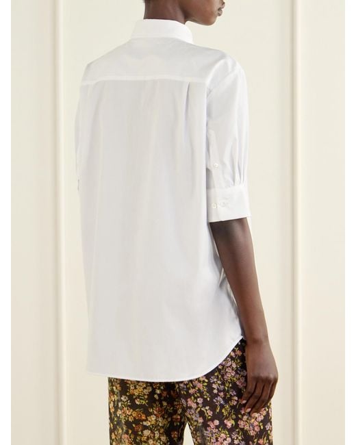 Dries Van Noten White Cotton-Poplin Shirt