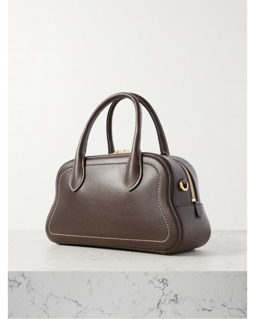 Bally Brown Unda Appliquéd Leather Tote
