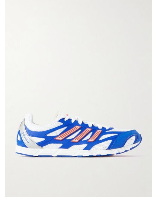 Adidas Originals Blue Adizero Pr Sneakers Aus Mesh Mit Gummibesätzen
