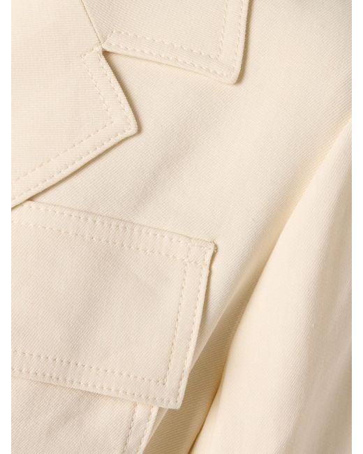 Blazer En Serge De Lin Mélangé À Ceinture Savannah A.L.C. en coloris Natural