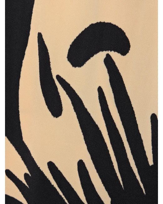 Johanna Ortiz Black Luminosity Maxirock Aus Stretch-Jersey Mit Blumenprint Und Raffungen