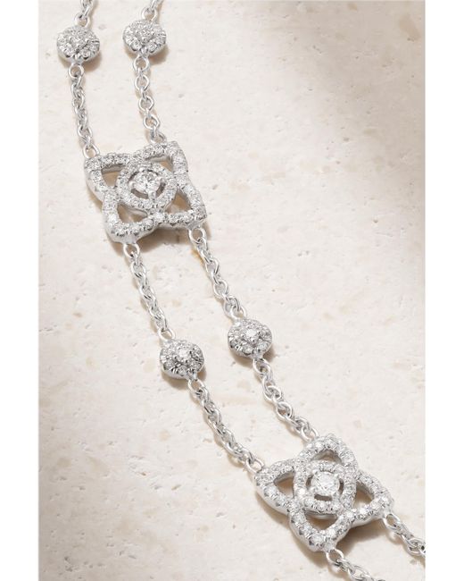 De Beers London Natural Lotus By De Beers 18-Karat Diamond Bracelet