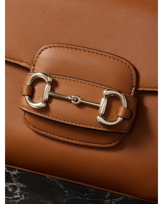 Gucci Brown Horsebit 1955 Schultertasche Aus Leder