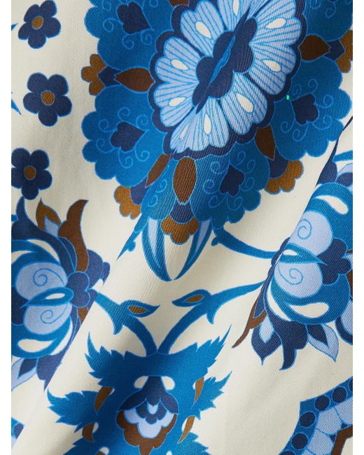 Cara Cara Blue Mackenzie Printed Cotton-Blend Tank