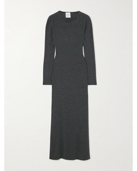 Leset Black Lauren Stretch-Jersey Maxi Dress