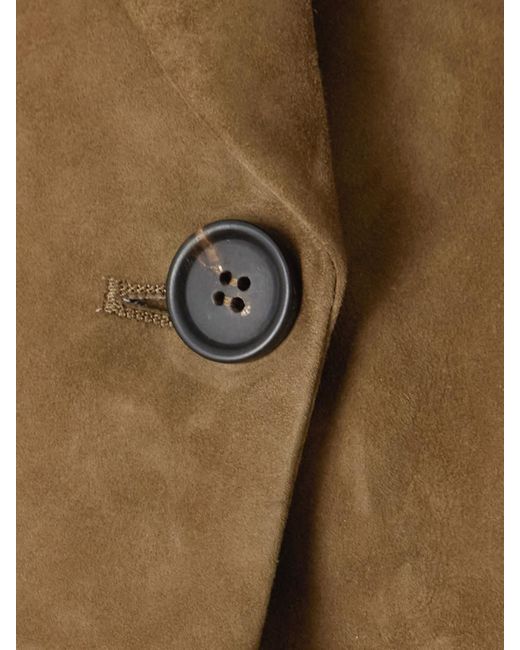 Brunello Cucinelli Brown Suede Blazer