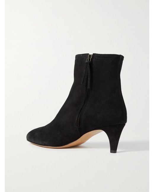 Isabel Marant Black Deone Suede Ankle Boots