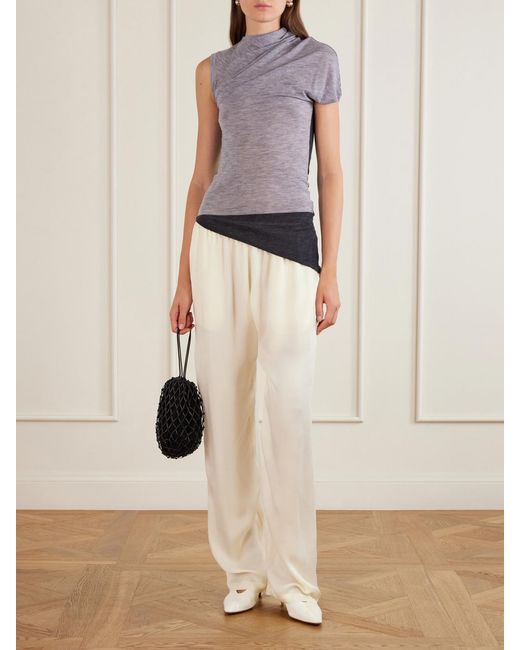 Sharon Wauchob Gray Willla Asymmetric Wool Tank
