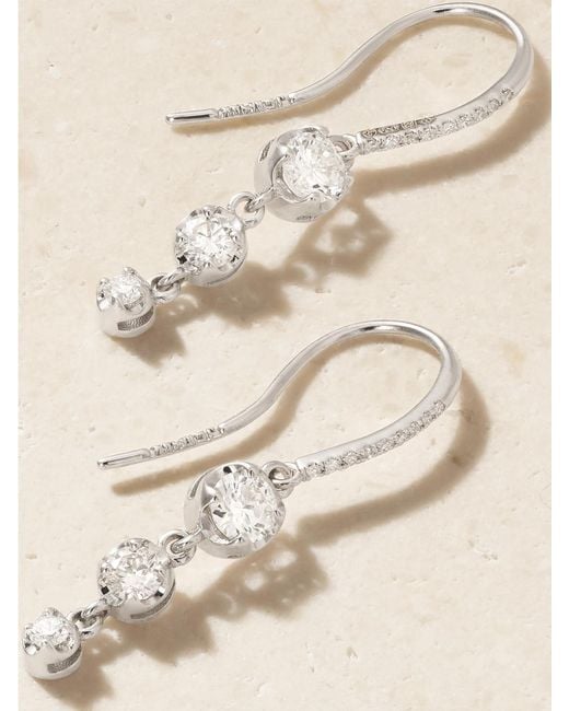Jennifer Meyer Natural 18-Karat Diamond Earrings