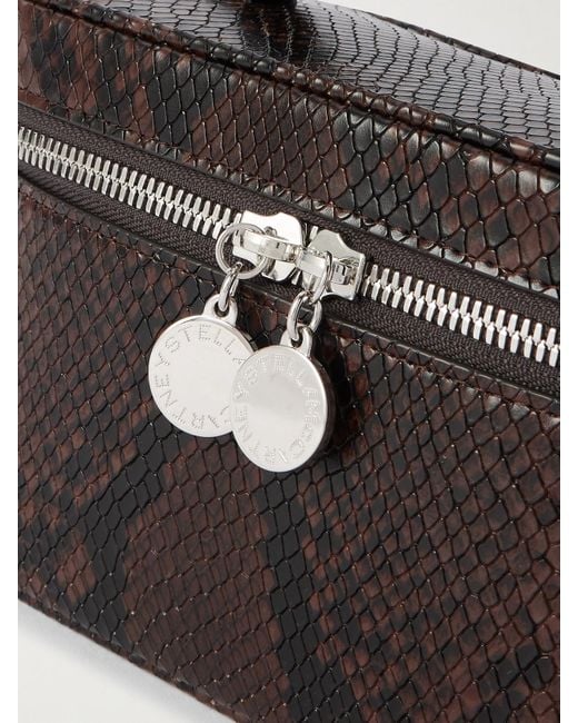 Sac Porté Épaule Effet Serpent Stella McCartney en coloris Black