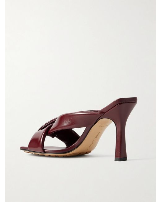 Bottega Veneta Brown Riva Padded Leather Mules