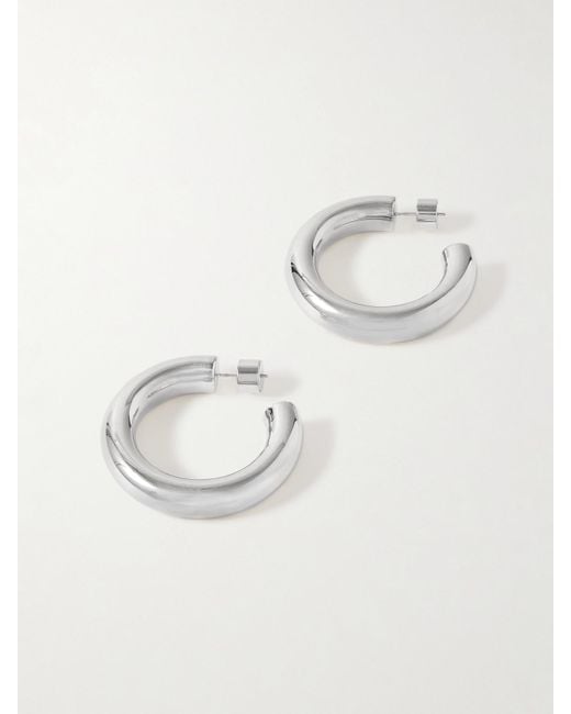 Jennifer Fisher Natural Jamma Mini-Plated Hoop Earrings