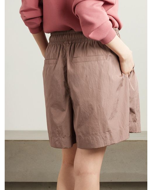 Varley Brown Ralph Metallic Shell Shorts