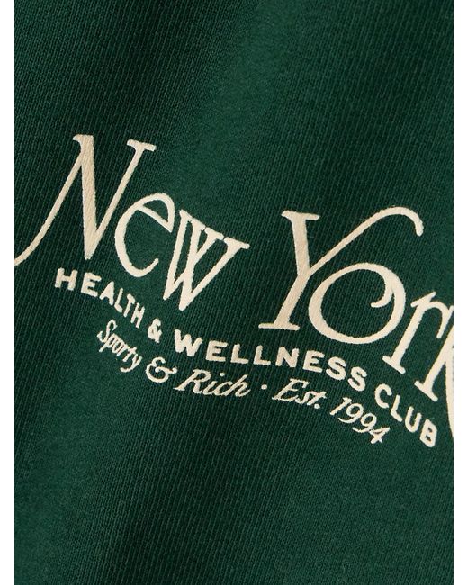 Sporty & Rich Green Ny 94 Jogginghose Aus Baumwoll-Jersey Mit Print