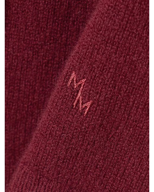 Maria McManus Red Shrunken Wool And Cashmere-Blend Cardigan