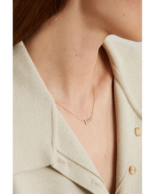 Jennifer Meyer Metallic Love 18-Karat Diamond Necklace