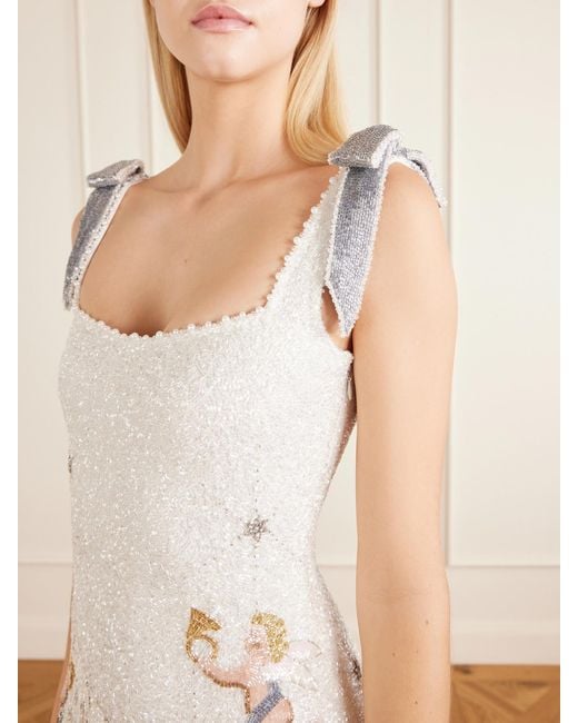 clio peppiatt white dress Vegas Mini – Clio Peppiatt’s Freya mini dress lends an heirloom quality to special occasions Clio Peppiatt Freya Cape-effect Embellished