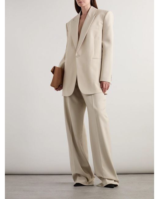 Blazer Oversize En Laine Saint Laurent en coloris Natural
