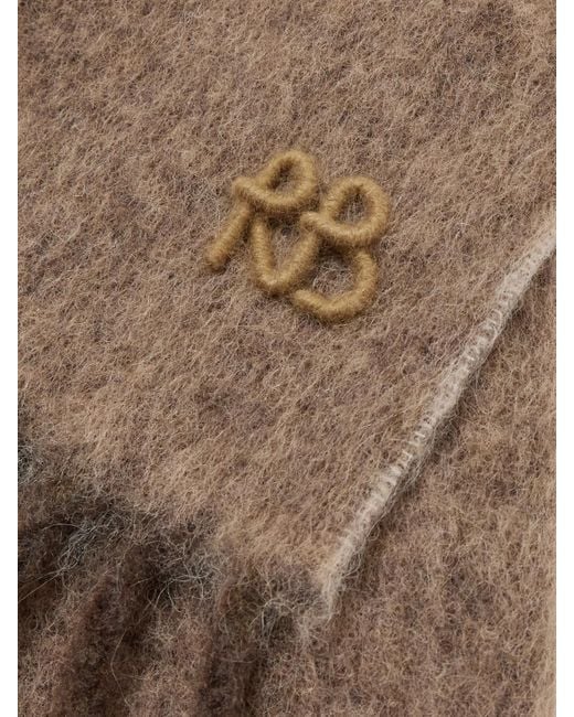 Écharpe En Mailles À Franges Et À Appliqué Ruslan Baginskiy en coloris Natural