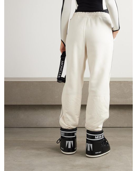 Moncler Natural Jogginghose Aus Fleece Mit Einsätzen Aus Shell