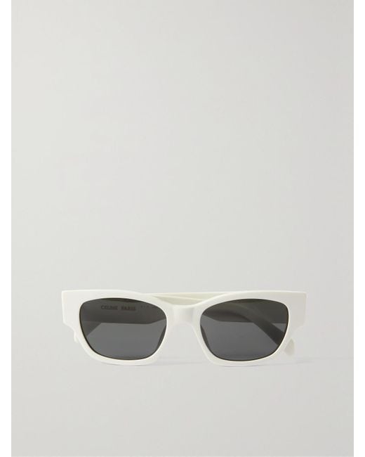 Céline Natural Square-Frame Acetate Sunglasses
