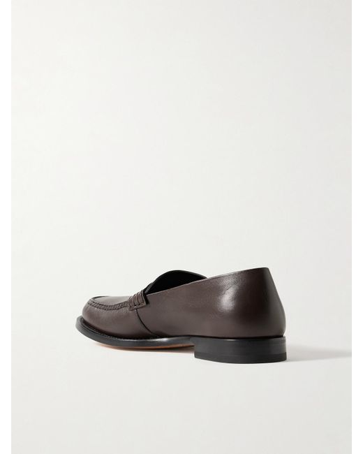 The Row Brown Lars Loafers Aus Leder