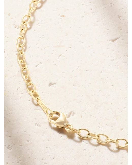 Mizuki Natural 18-Karat, Pearl And Diamond Necklace