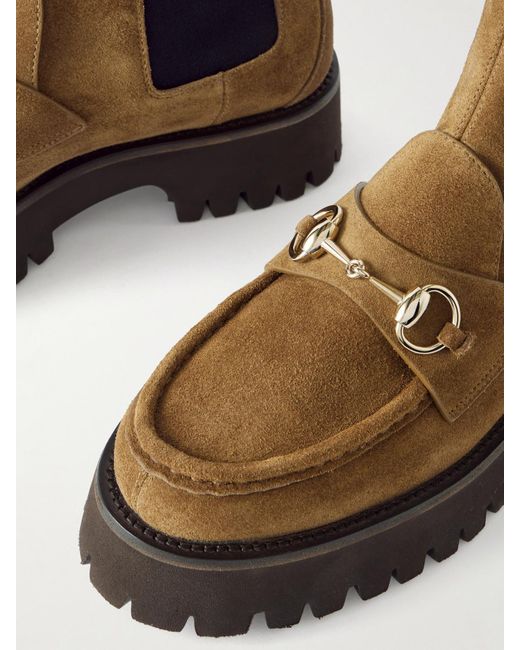 Gucci Brown Chelsea Boots